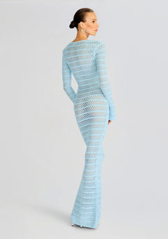 Lilith Knit Crochet Maxi Dress