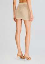 Bambi Knit Crochet Mini Skirt