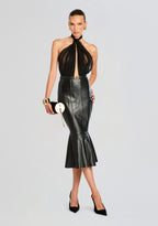 Cassander Leather Skirt