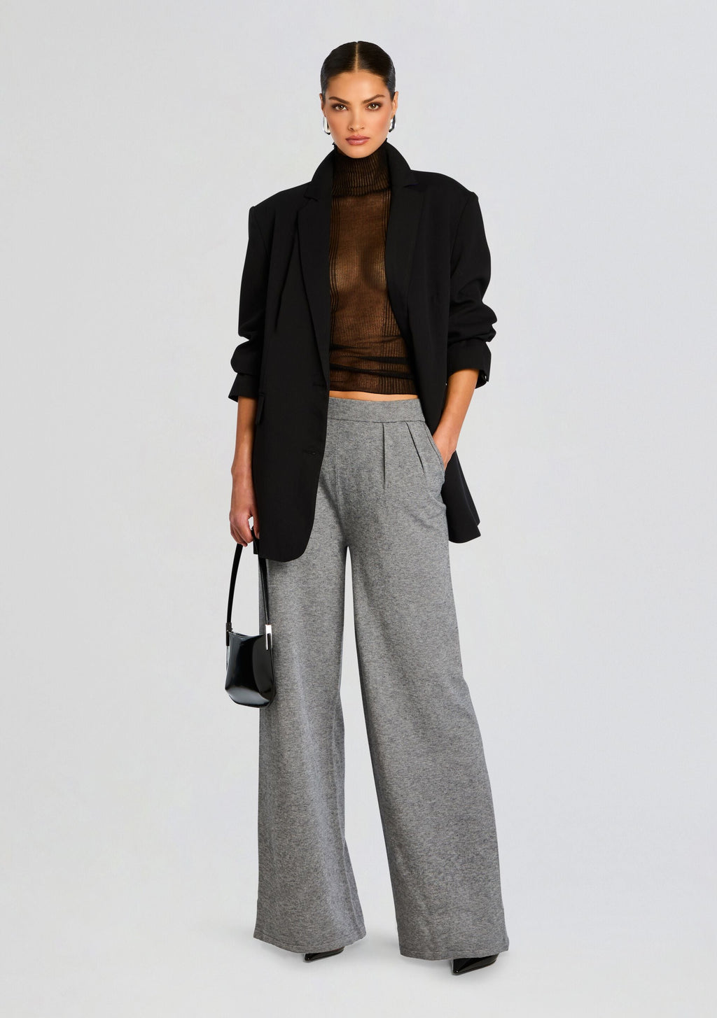 Alya Knit Pleated Trousers