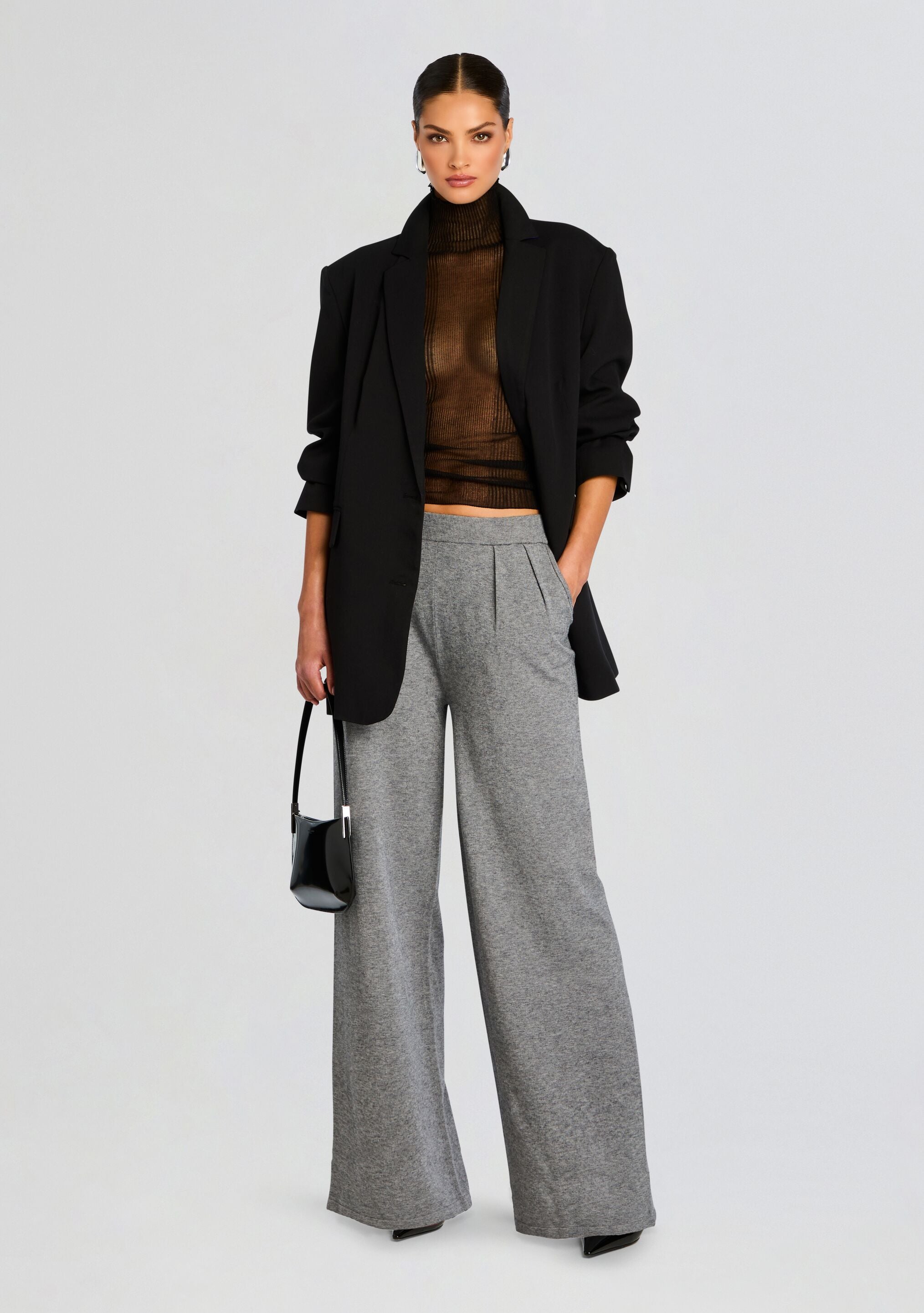 Alya Knit Pleated Trousers