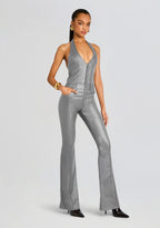 Cynthia Coated Denim Jumpsuit