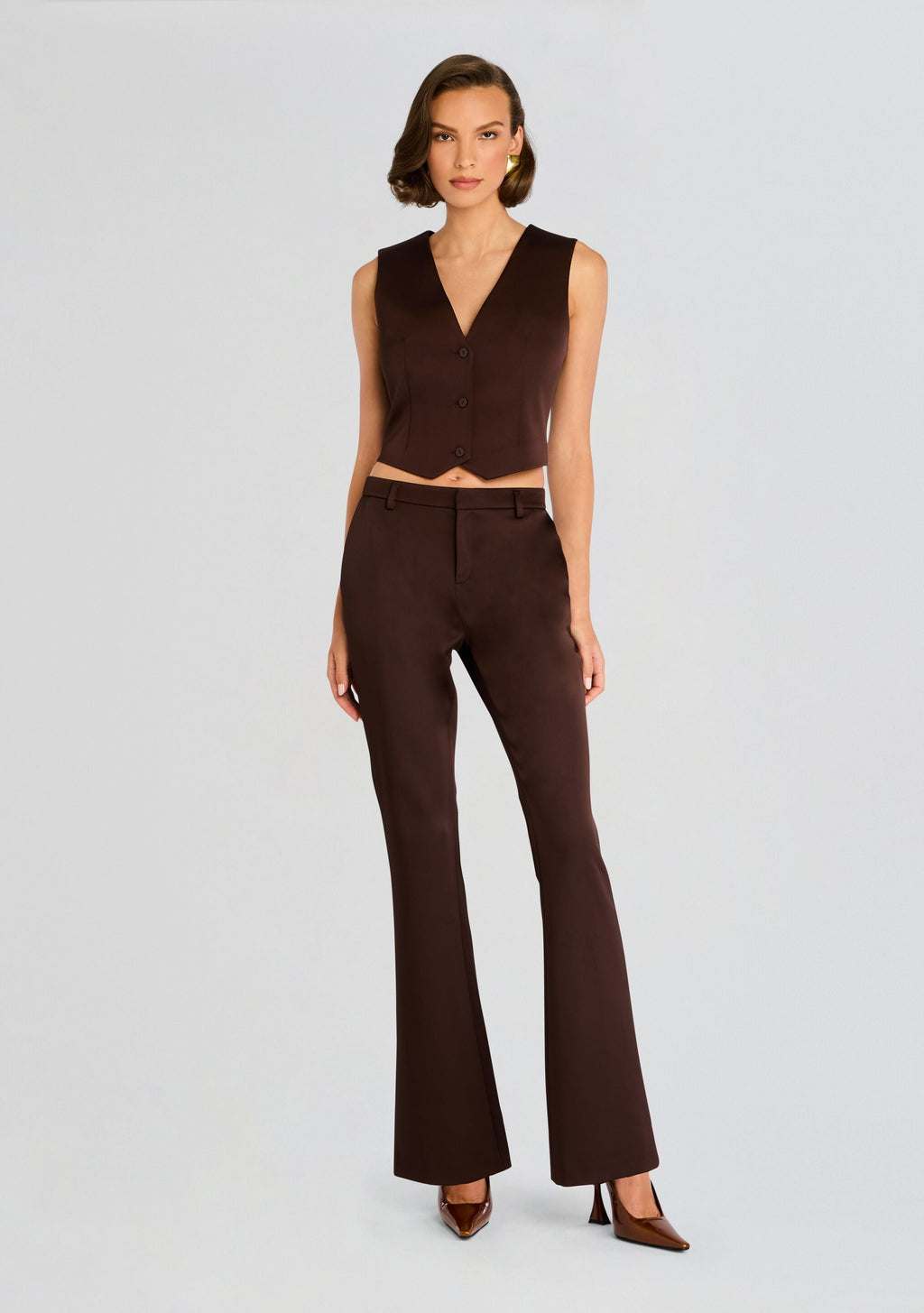 Edwina Heavy Satin Vest