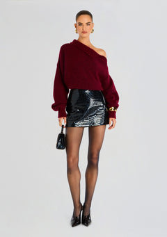 Camila Leather Skirt
