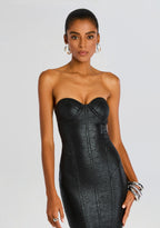 Charlize Coated Knit Dress