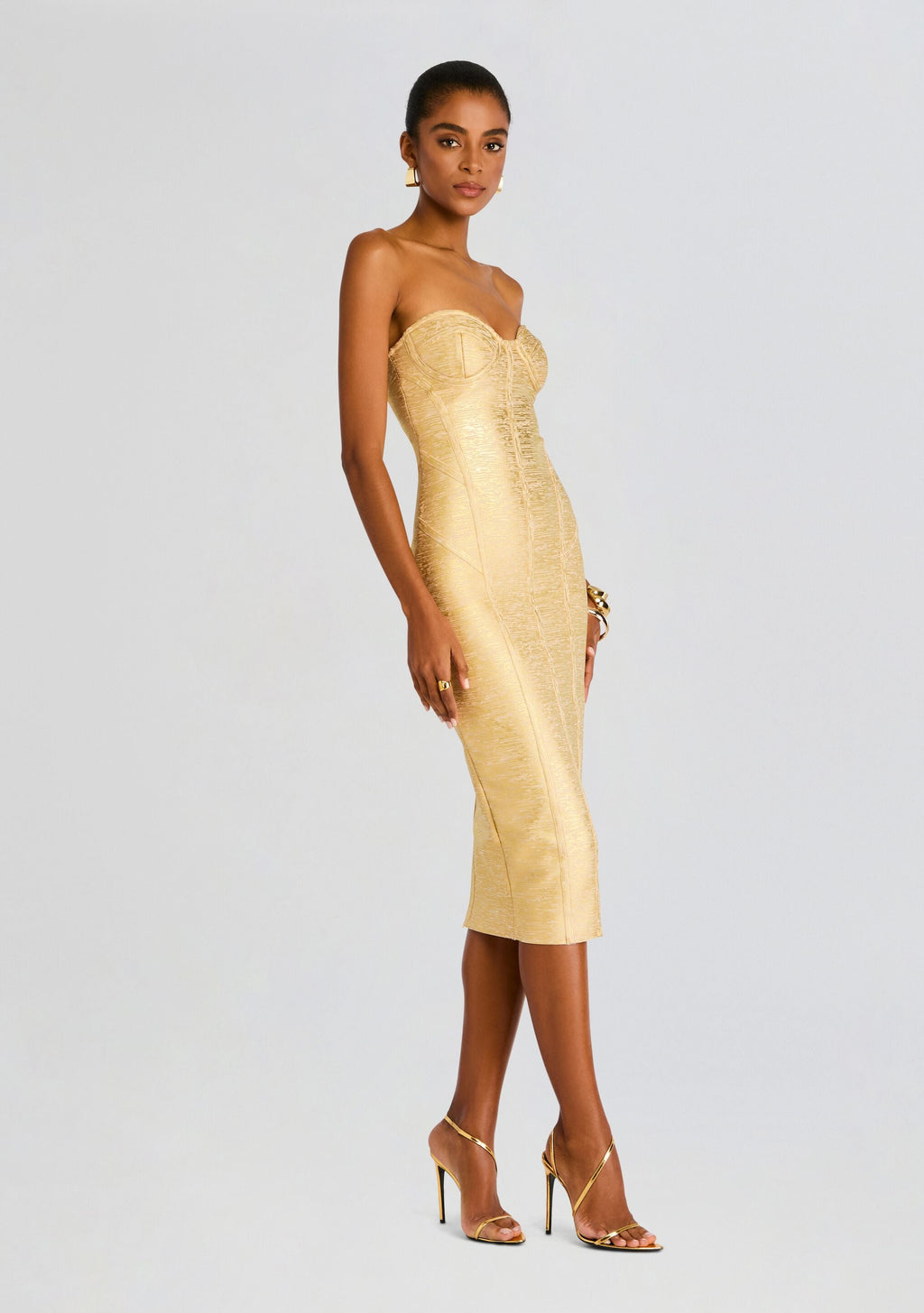 Charlize Coated Knit Dress