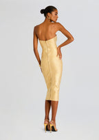 Charlize Coated Knit Dress