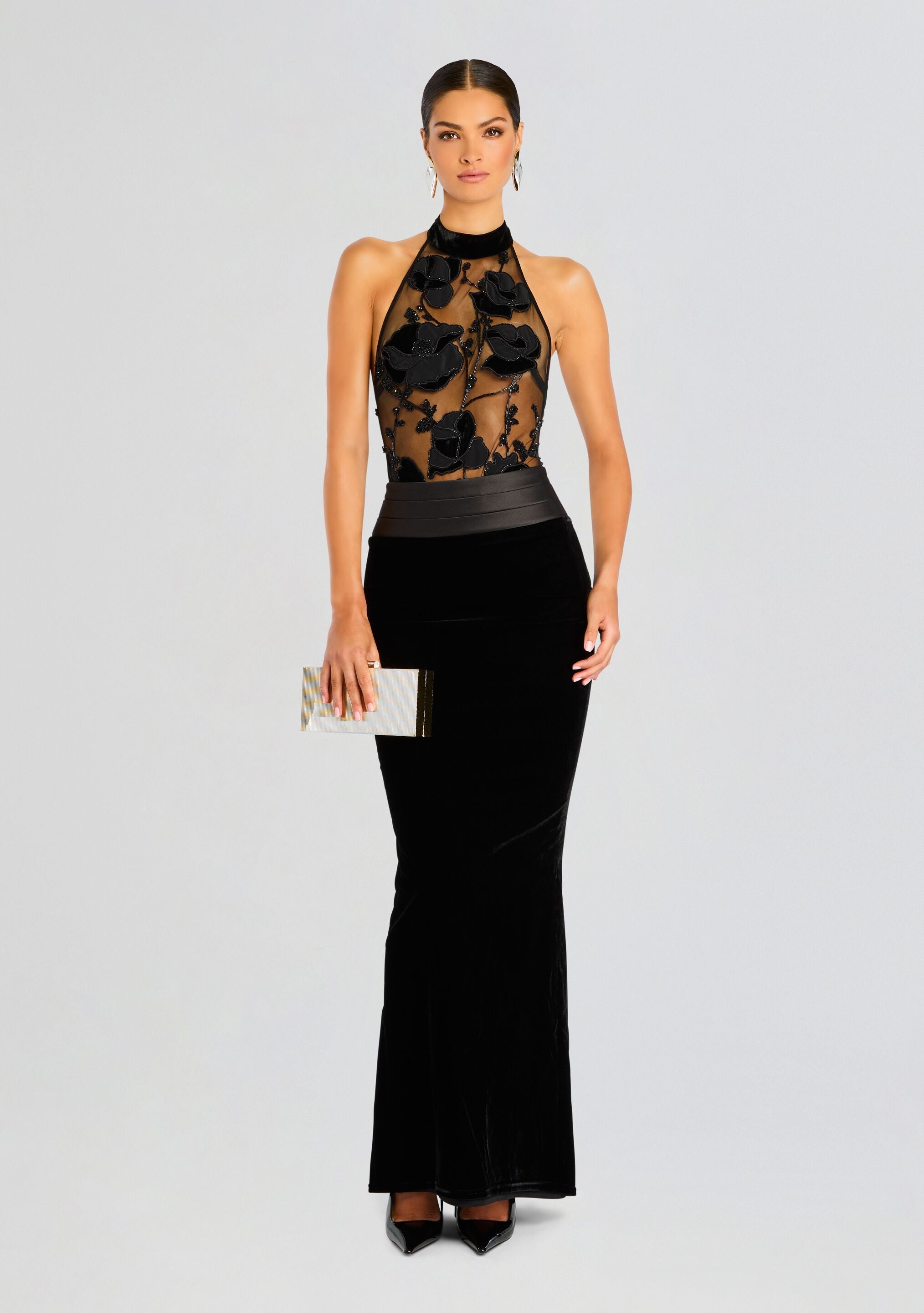 Flora Velvet Skirt