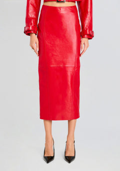 Lonny Leather Skirt