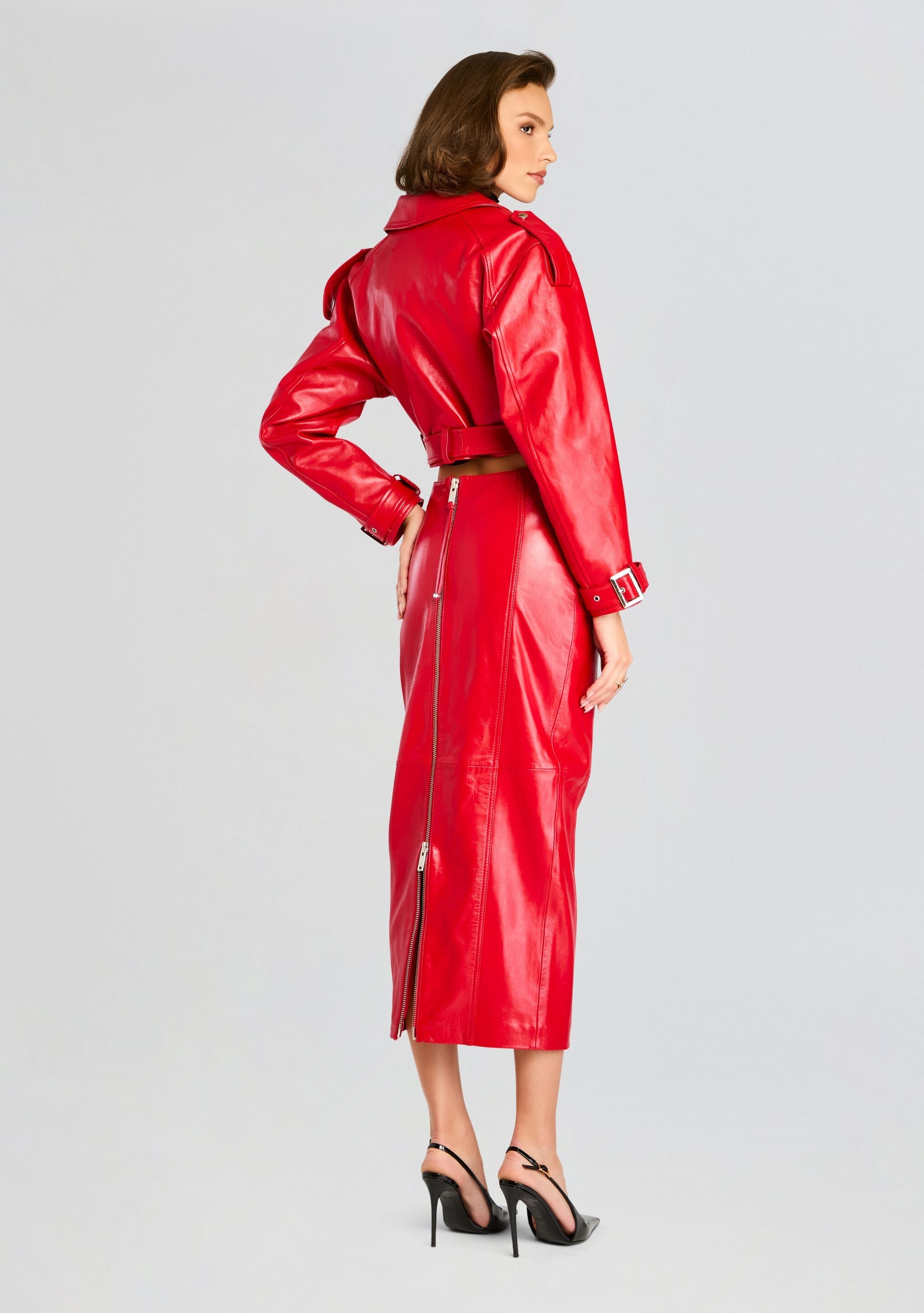 Lonny Leather Skirt
