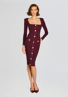 Sadelle Metallic Knit Dress
