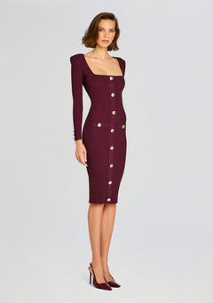 Sadelle Metallic Knit Dress