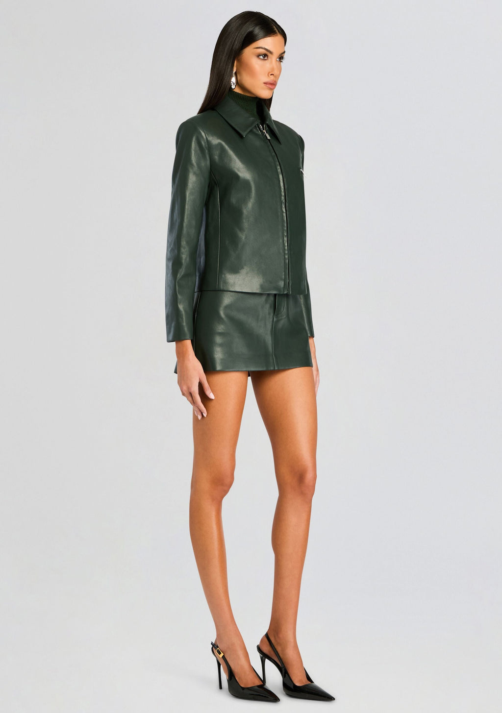 Asha Faux Leather Jacket