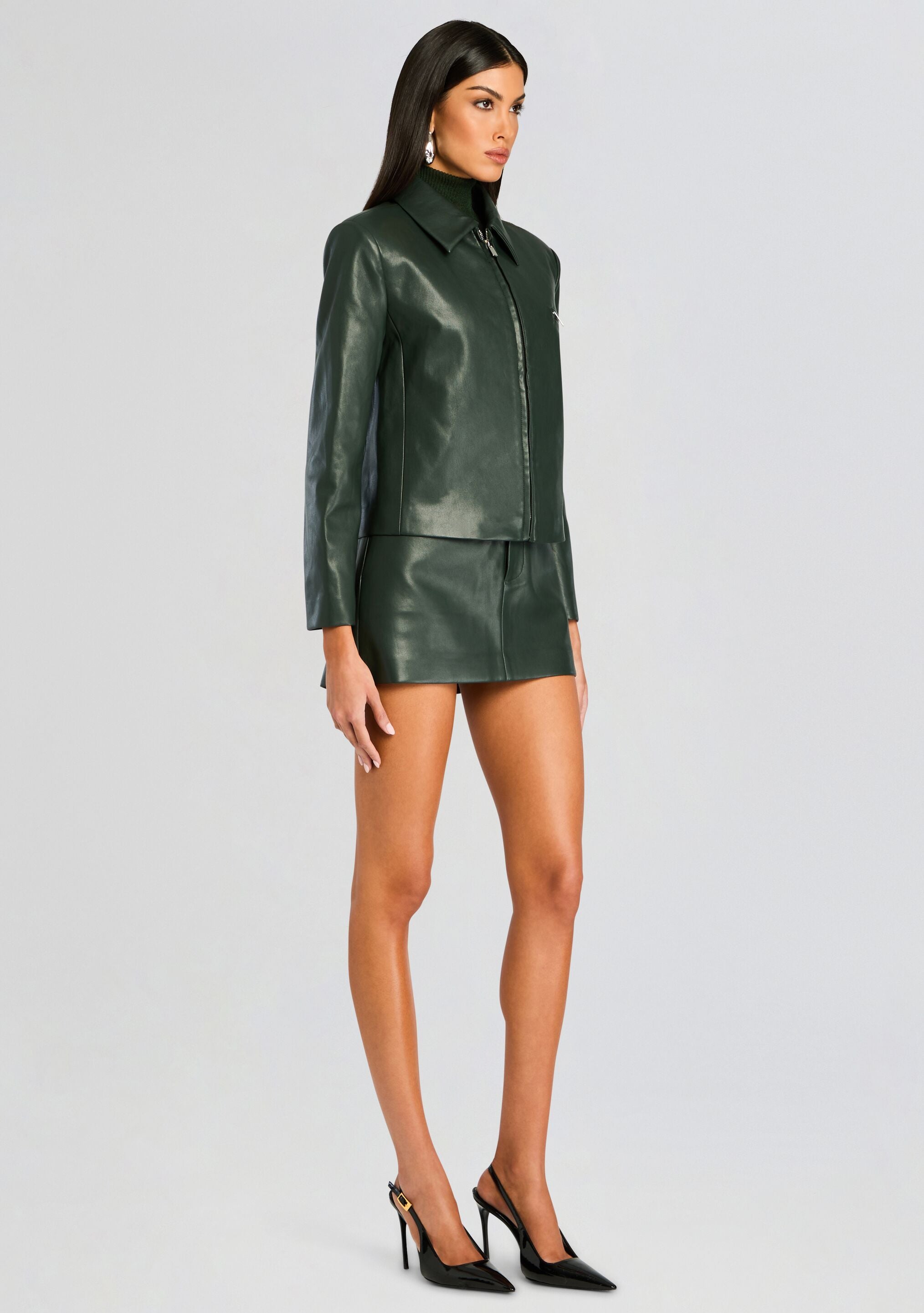 Asha Faux Leather Jacket