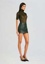 Emilia Faux Leather Mini Skirt