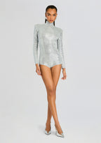 Auburn Embellished Knit Romper