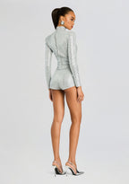Auburn Embellished Knit Romper