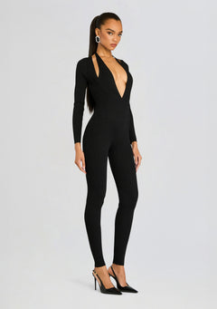 Bellamy Metallic Knit Jumpsuit