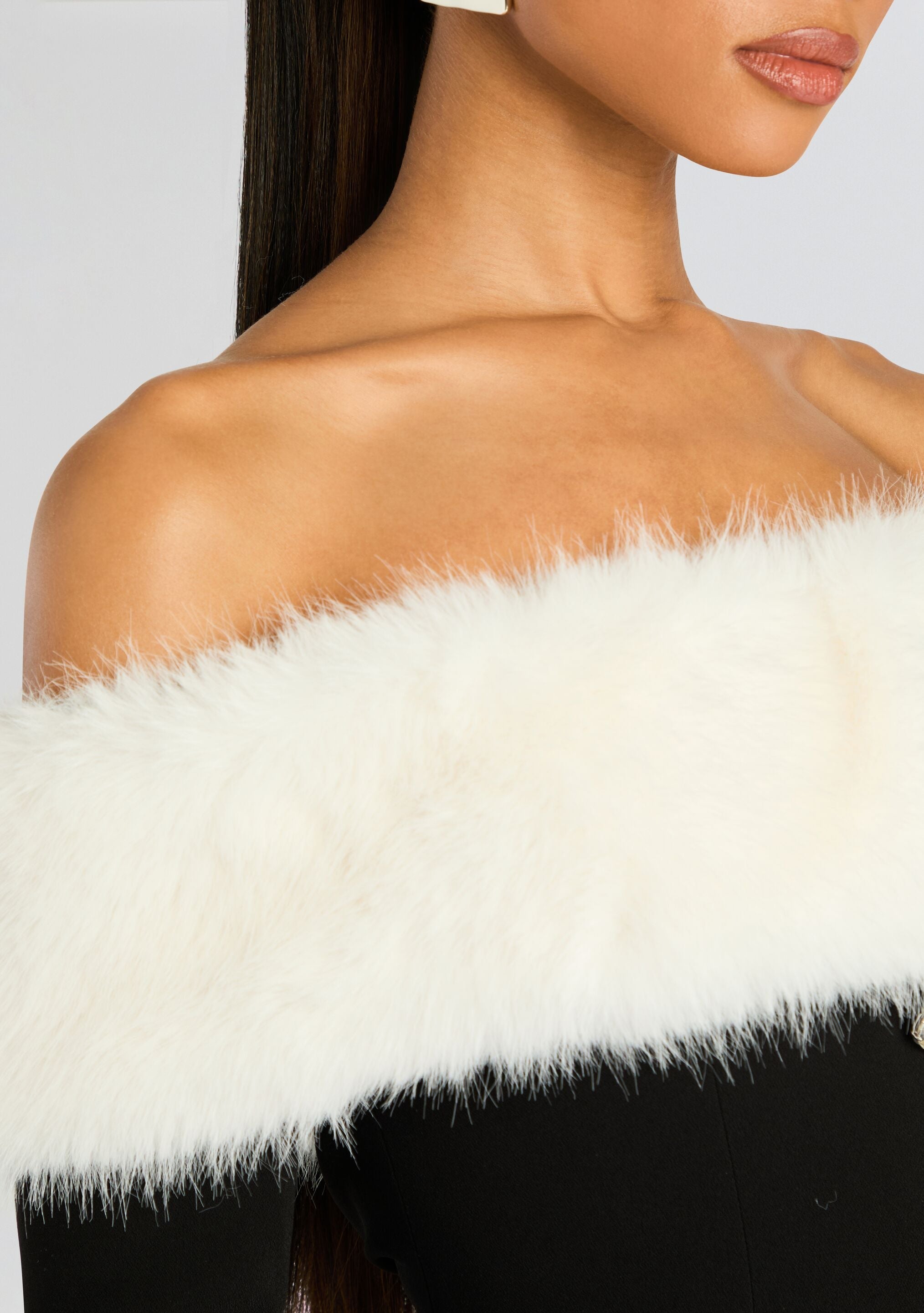 Elspeth Faux Fur Dress