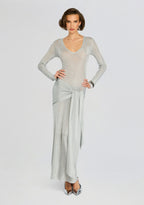 Ashera Metallic Knit Dress