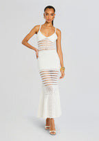 Belize Metallic Crochet Dress