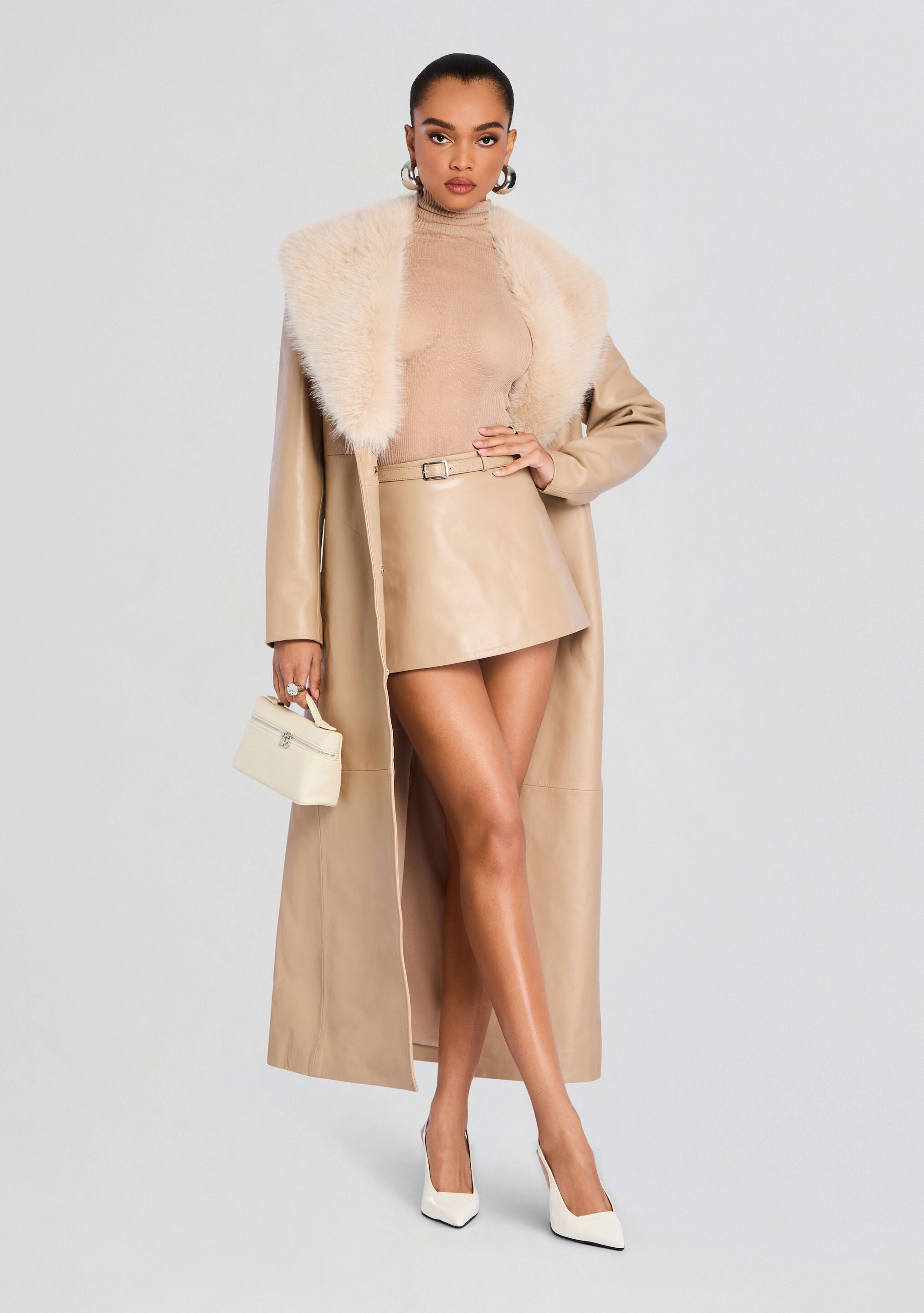 Nandie Leather Skirt