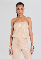 Allie Sequin Knit Jumpsuit