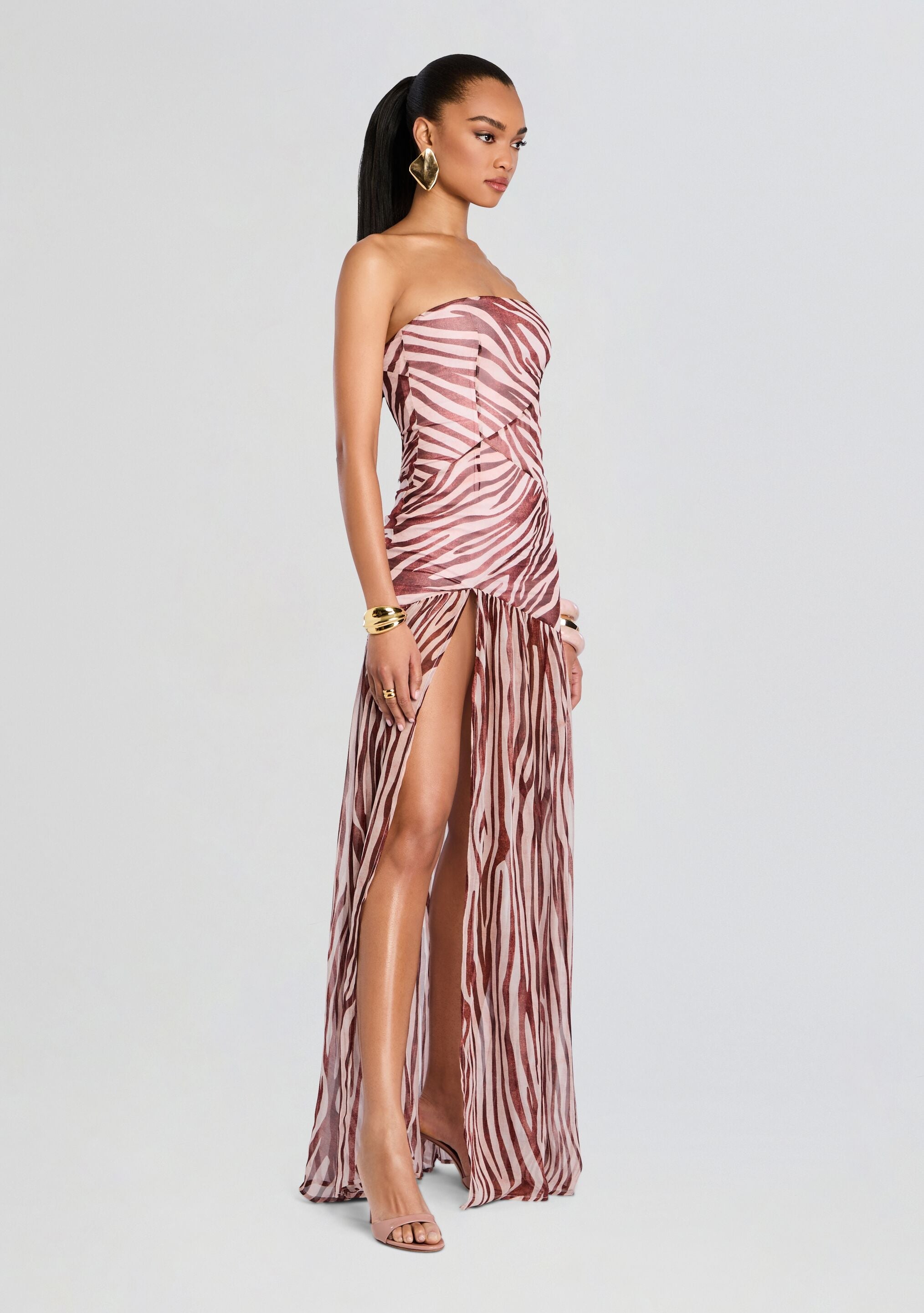 Nicole Silk Chiffon Dress