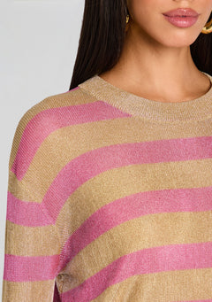Hana Metallic Knit Top