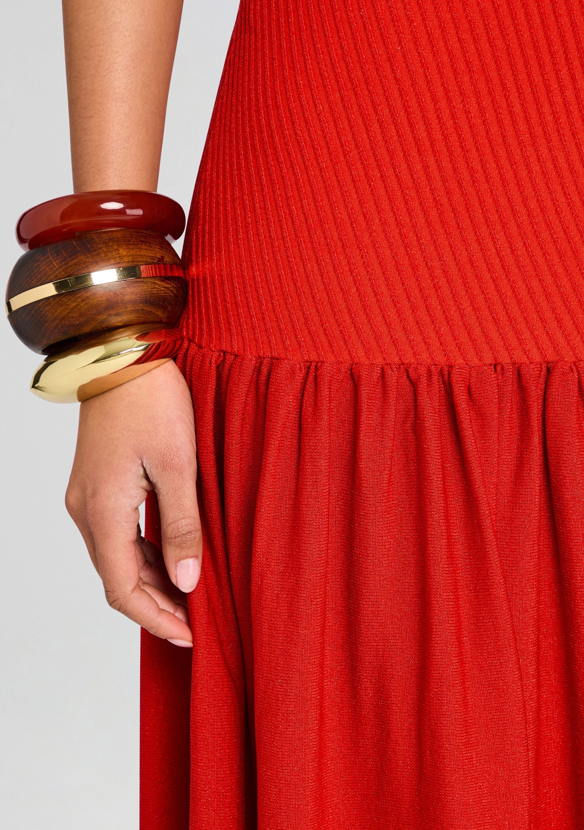 Kennedi Metallic Knit Dress