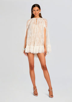 Adra Mini Cape Dress
