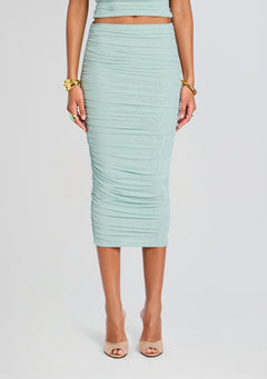 Pia Mesh Midi Skirt