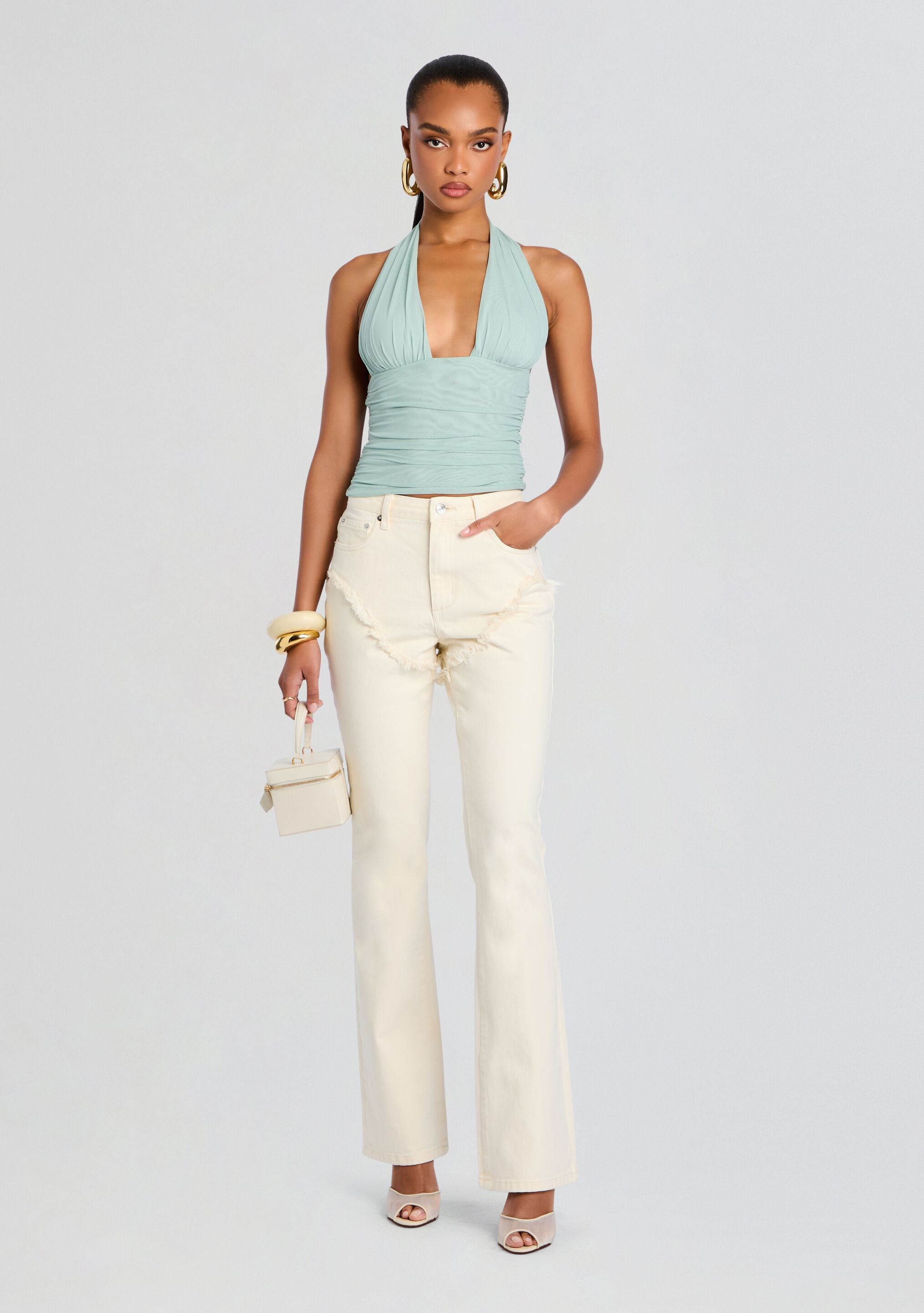 Dahlia Frayed Bootcut Jean