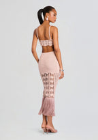 Bellini Metallic Crochet Top