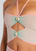 Brea Metallic Knit Top