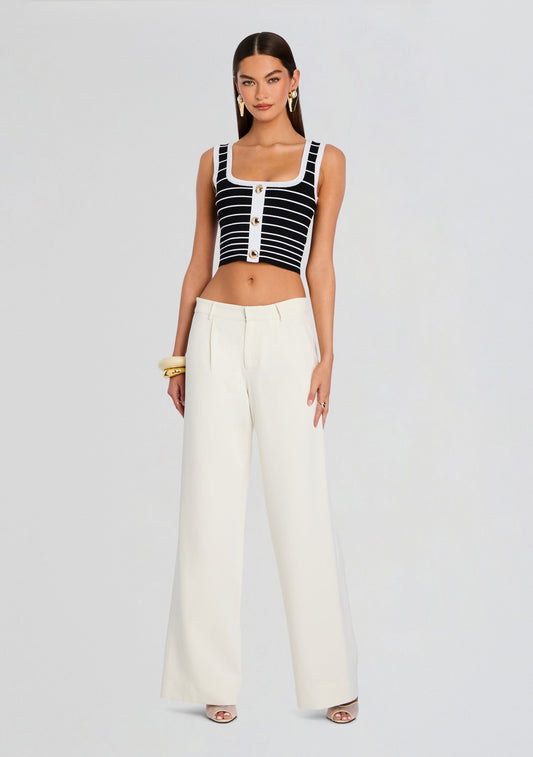 Zadie Metallic Knit Top