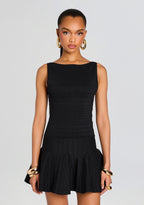 Audrina Metallic Knit Dress