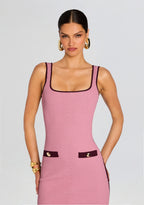 Connie Metallic Knit Dress