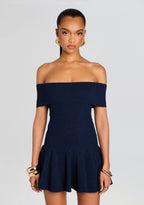 Erica Metallic Knit Dress