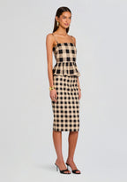 Carl Linen Midi Skirt