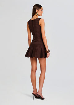 Caterina Metallic Bandage Knit Dress