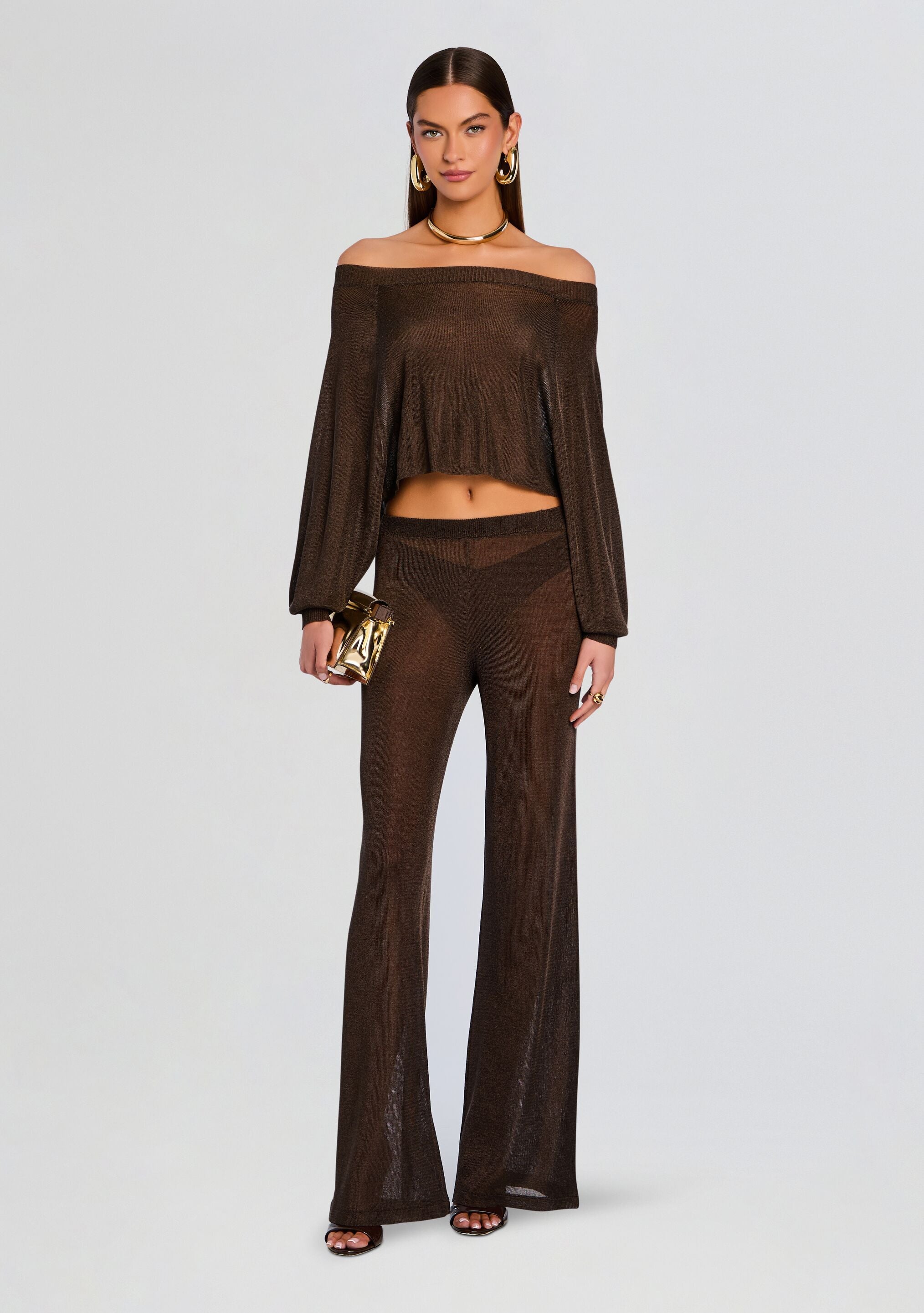 Felicity Metallic Knit Top