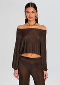 Felicity Metallic Knit Top
