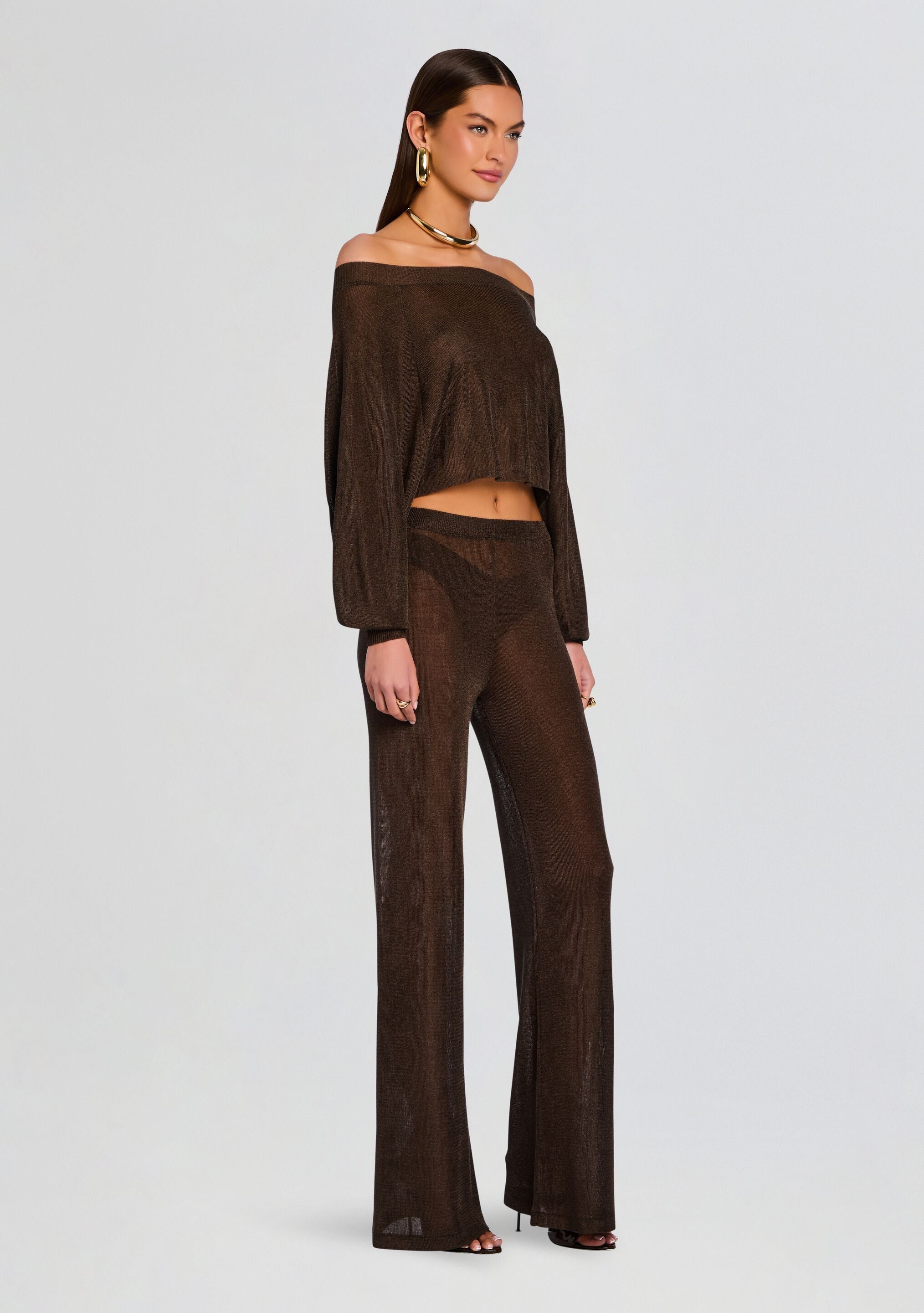 Felicity Metallic Knit Top