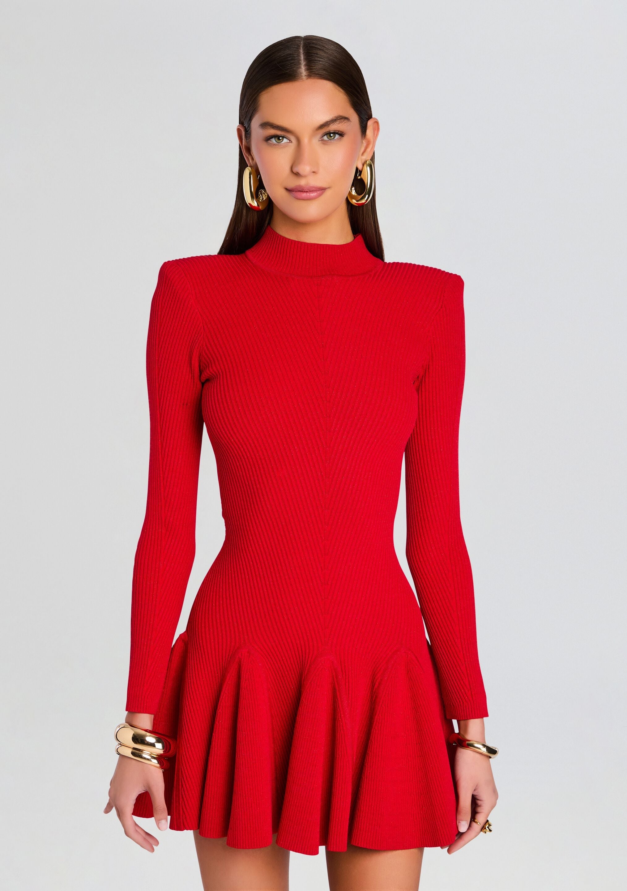 Sydonie Metallic Knit Dress