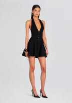 Cinzia Metallic Knit Dress