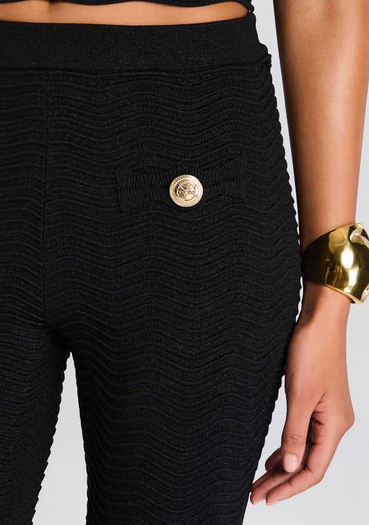 Joliet Metallic Rib Knit Pant