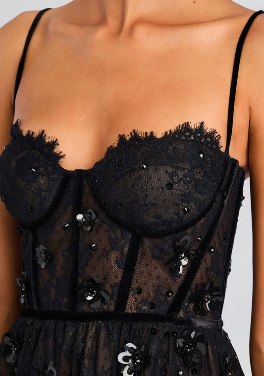 Noema Embellished Lace Dress