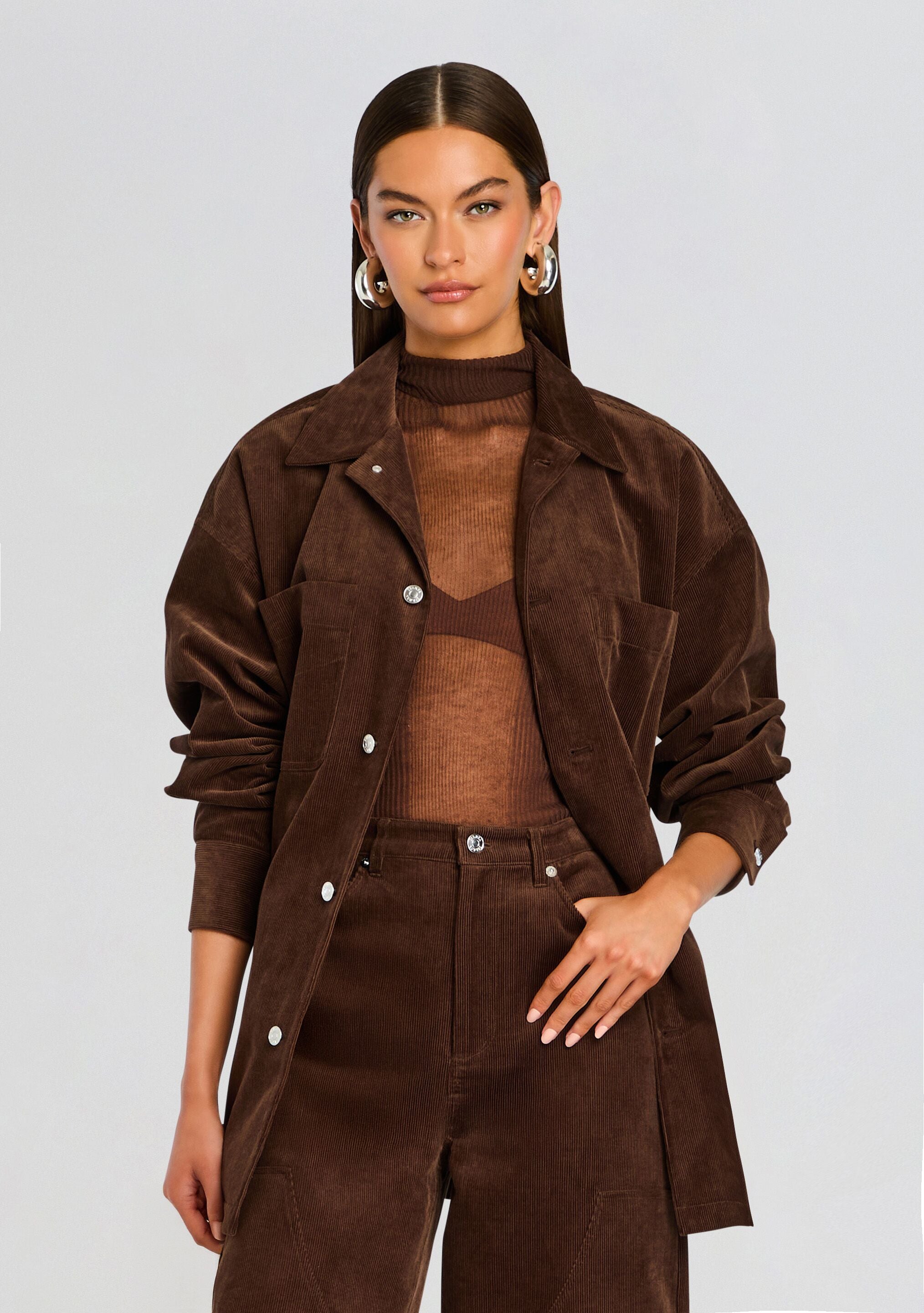April Corduroy Shacket