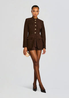 Callandra Suede Leather Jacket